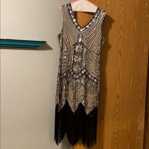 1920’s Style Beaded Flapper Dress Size XL